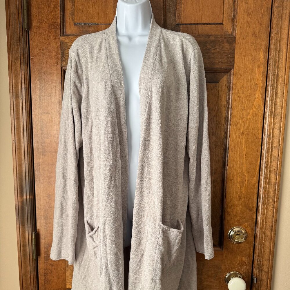 Barefoot Dreams Cozy Chic Ultra Lite Beige Open Cardi 2X